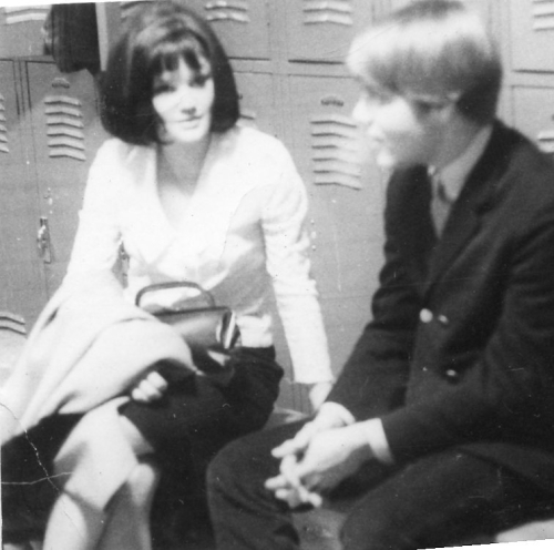 Brian and I at my high school in 1964
